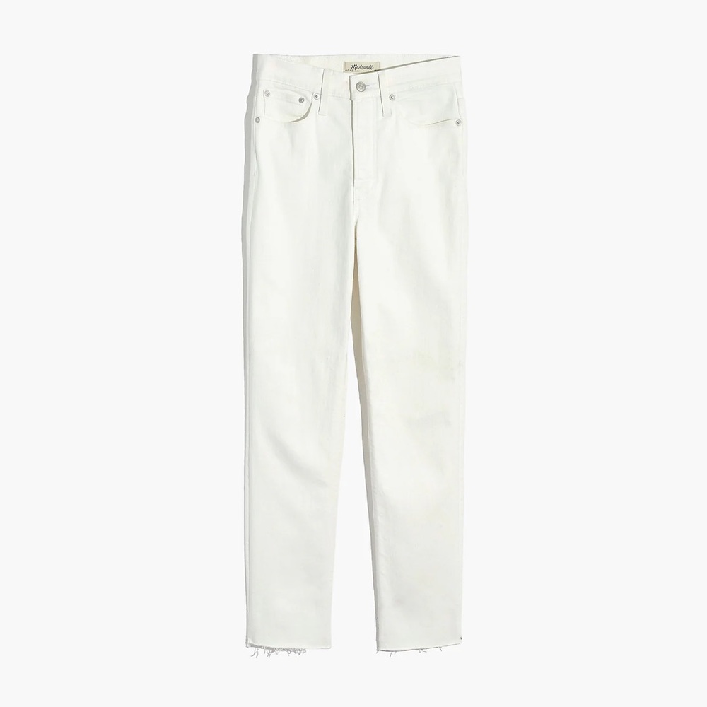 Madewell The Perfect Vintage Jean in Tile White: Raw-Hem Edition women’s 24